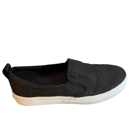 Sperry Low Top Slip on Sneakers Black Sparkle 6.5 - Picture 7 of 7
